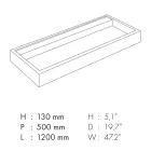 Lavabo sobre encimera rectangular en gres porcelánico Made in Italy - Cervia viadurini