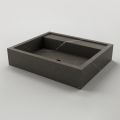 Lavabo sobre encimera rectangular en gres porcelánico Made in Italy - Cervia
