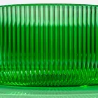 Lavabo sobre encimera redondo en vidrio veneciano plisado Made in Italy - Zircon viadurini