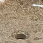 soporte circular lavabo, piedra única, natural Ziva viadurini