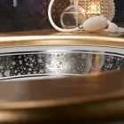 Lavabo de baño empotrado en arcilla refractaria fundida a mano Made in Italy - Erioli viadurini