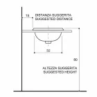 Fregadero redondo empotrado en arcilla fuego y oro hecho en Italia, Otis viadurini