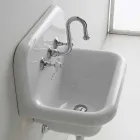 pared Lavabo en blanco diseño rectangular de cerámica Davis viadurini