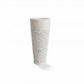 Lavabo columna moderno de pie en mármol blanco - Merlo