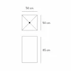 Lavabo de suelo de diseño geométrico en gres porcelánico 4 acabados - Calogero viadurini