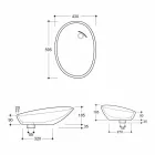 Lavabo sobre encimera de cerámica de diseño con cebra naranja realizado en Italia Brillante viadurini