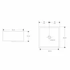Lavabo sobre encimera de diseño con placa de resina - Duca viadurini