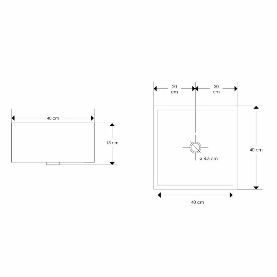 Lavabo sobre encimera de diseño con placa de resina - Duca viadurini