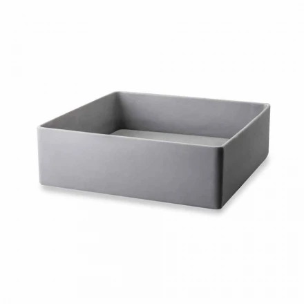 Lavabo sobre encimera de diseño con placa de resina - Duca viadurini