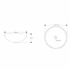 Lavabo sobre encimera de diseño en resina con inserciones de coral - Salvatore viadurini