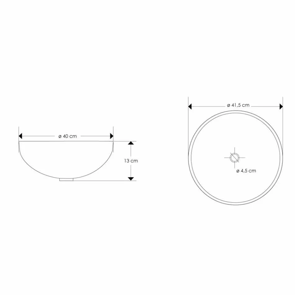 Lavabo sobre encimera de diseño en resina con inserciones de coral - Salvatore viadurini
