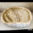 Lavabo sobre encimera de piedra natural pieza única Laia viadurini