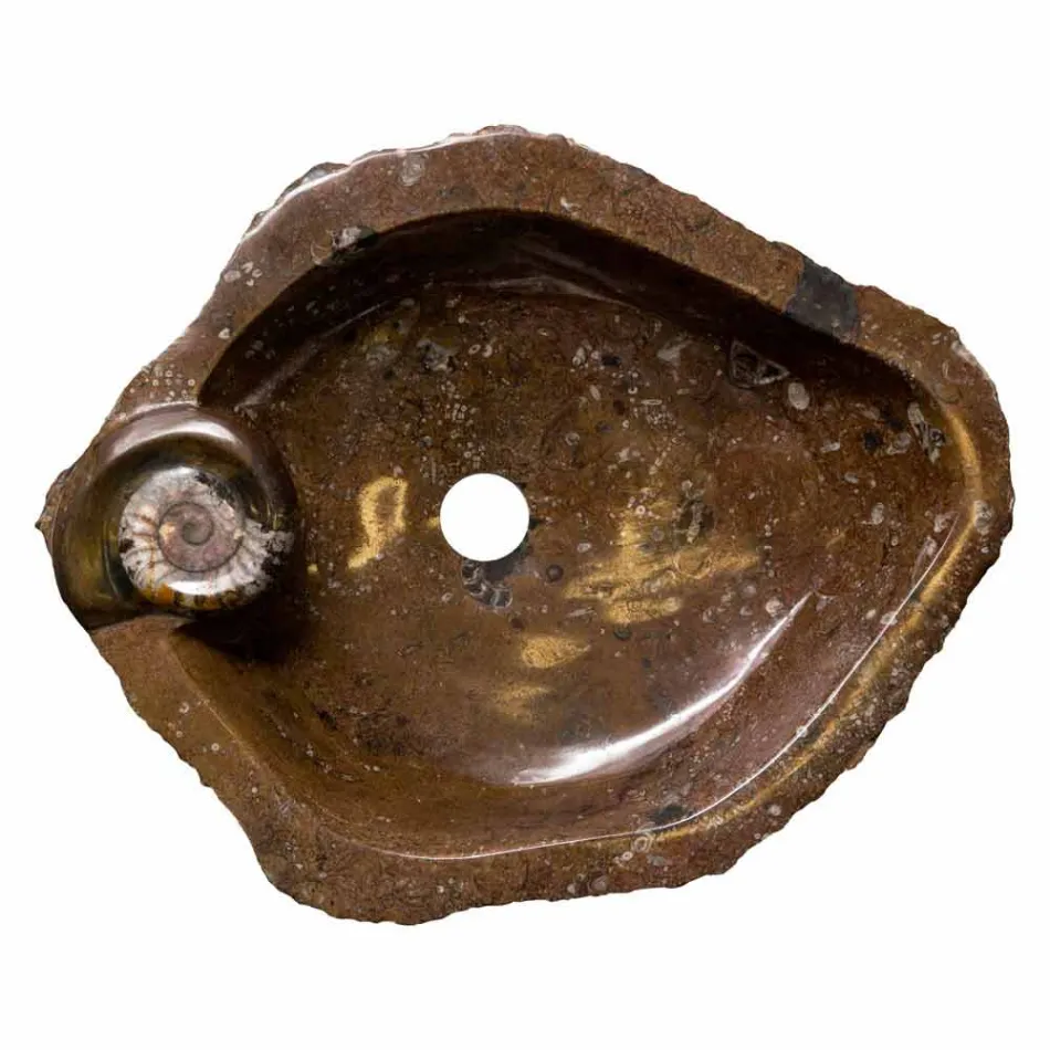 diseño de lavabo de mármol empotrado / apoyo Samir, de una sola pieza viadurini