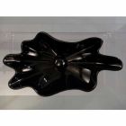 Lavabo de cerámica negro de encimera de diseño moderno fabricado en Italia Rayan viadurini