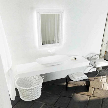 Lavabo de baño de diseño moderno hecho en Italia Taormina Maxi viadurini