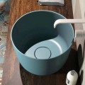 Lavabo sobre encimera circular producido en Italia, Lallio
