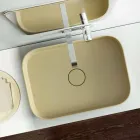 Lavabo de pie moderno de colores hecho en Italia, Formicola viadurini