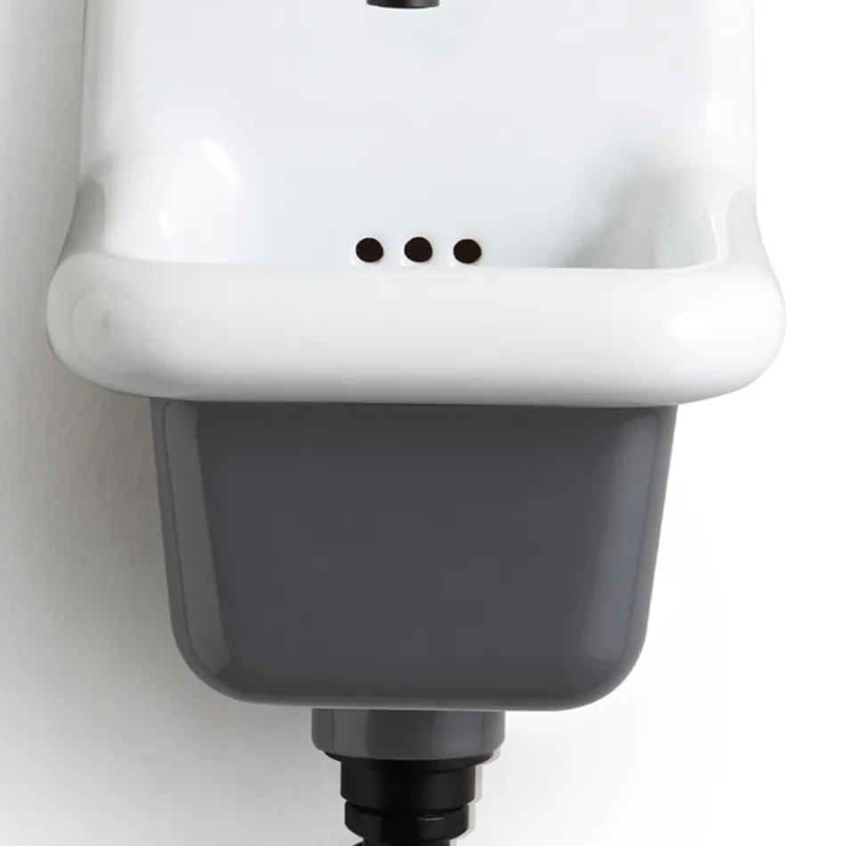 Lavabo de baño independiente en cerámica blanca y coloreada 26 cm - Jordan viadurini