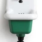Lavabo de baño independiente en cerámica blanca y coloreada 26 cm - Jordan viadurini