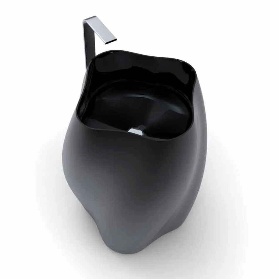 Lavabo de diseño moderno. Flor hecha en Italia. viadurini