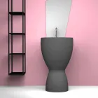 Lavabo de cerámica moderno hecho en Italia, Basile viadurini