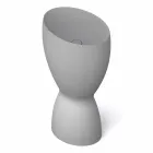 Lavabo de cerámica moderno hecho en Italia, Basile viadurini