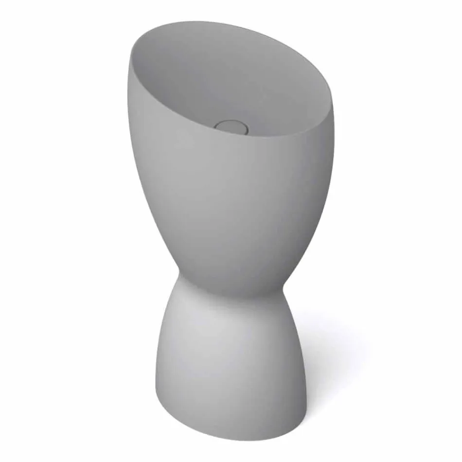 Lavabo de cerámica moderno hecho en Italia, Basile viadurini