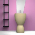 Lavabo de cerámica moderno hecho en Italia, Basile viadurini