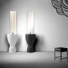 Lavabo de cerámica moderno hecho en Italia, Basile viadurini