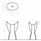 Lavabo de cerámica moderno hecho en Italia, Basile viadurini