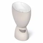 Lavabo de cerámica moderno hecho en Italia, Basile viadurini