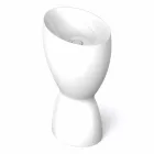 Lavabo de cerámica moderno hecho en Italia, Basile viadurini