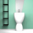 Lavabo de cerámica moderno hecho en Italia, Basile viadurini