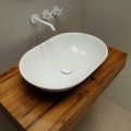 Encimera de lavabo de cerámica de diseño moderno hecha en Italia