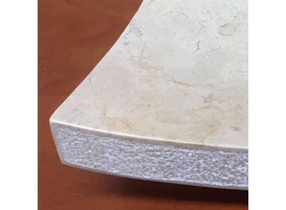 Lavabo en piedra natural del diseño Love white, pieza única viadurini
