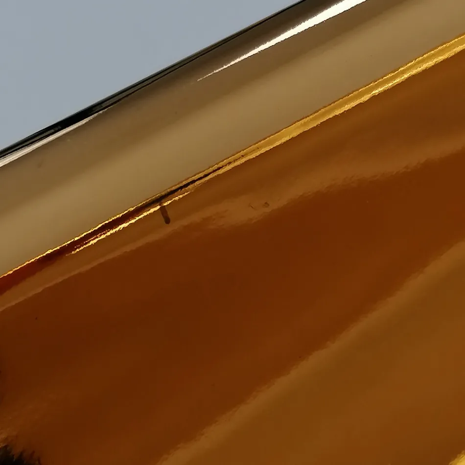 Lavabo sobre encimera moderno en cerámica dorada hecho en Italia Sofia viadurini