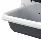 lavabo tanque de doble pared de diseño moderno de cerámica Jack viadurini