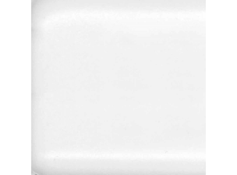 Lavabo moderno de un orificio en cerámica de color blanco o color panameño viadurini