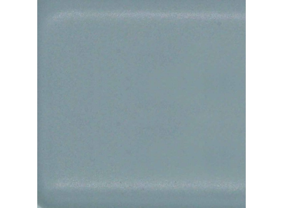 Lavabo moderno de un orificio en cerámica de color blanco o color panameño viadurini