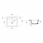 Lavabo de un orificio en cerámica coloreada para soporte y capri empotrado viadurini