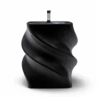Lavabo de diseño moderno negro lavabo Twist hecho en Italia viadurini