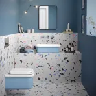 Lavabo sobre encimera rectangular de cerámica - Holly viadurini