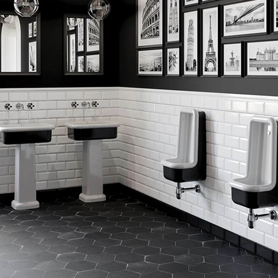 Lavabo sobre encimera rectangular de cerámica - Holly viadurini