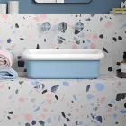 Lavabo sobre encimera rectangular de cerámica - Holly viadurini