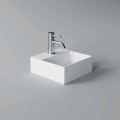 Lavabo cuadrado o rectangular de cerámica de diseño moderno Hecho en Italia - Act