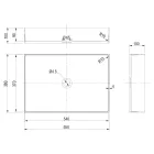 Lavabo sobre encimera rectangular en acero inoxidable en diferentes acabados - Camellia viadurini