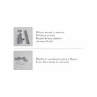 Lavabo moderno rectangular sobre encimera o suspendido 60x30 cm en cerámica - Actuar viadurini