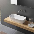 Lavabo sobre encimera rectangular moderno en diseño de cerámica - Lipperialav1