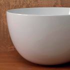 Lavabo redondo en cerámica Star Round50 blanca o de color viadurini