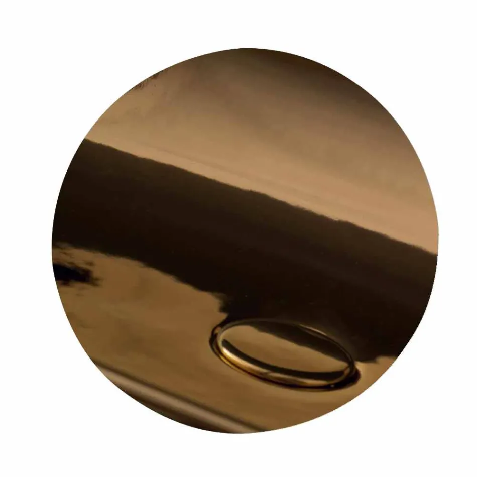 Lavabo redondo en cerámica Star Round50 blanca o de color viadurini